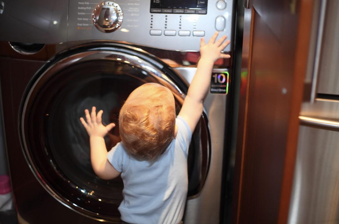 Mom has her ten-month-old do chores for his development - Upworthy