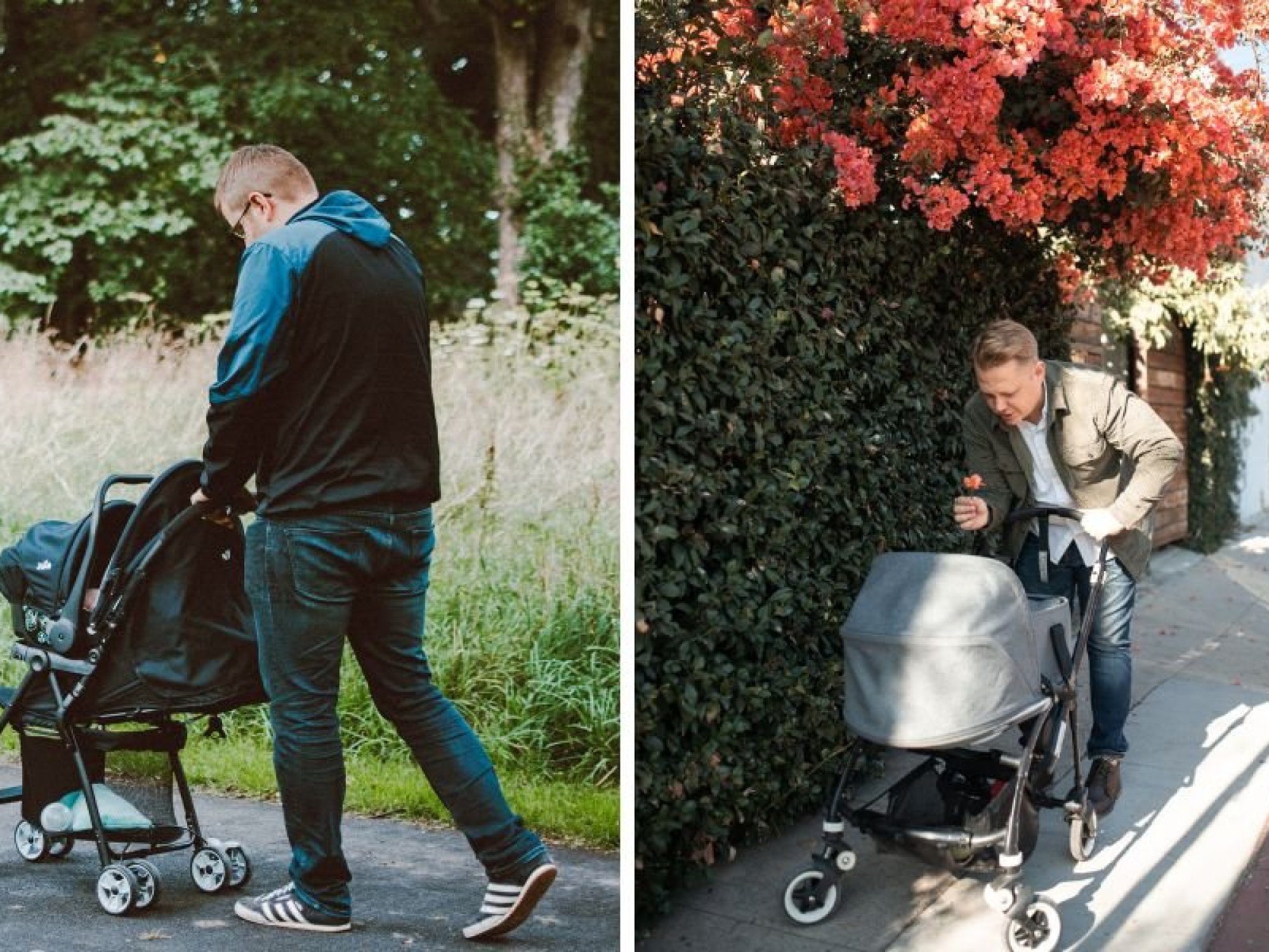 Video: Three men attempting to close stroller is sitcom funny - Upworthy