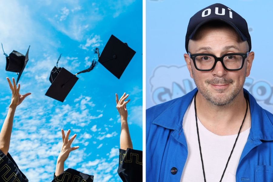 steve burns, blues clues, steve blues clues, steve burns speech, graduation, commencement sppech