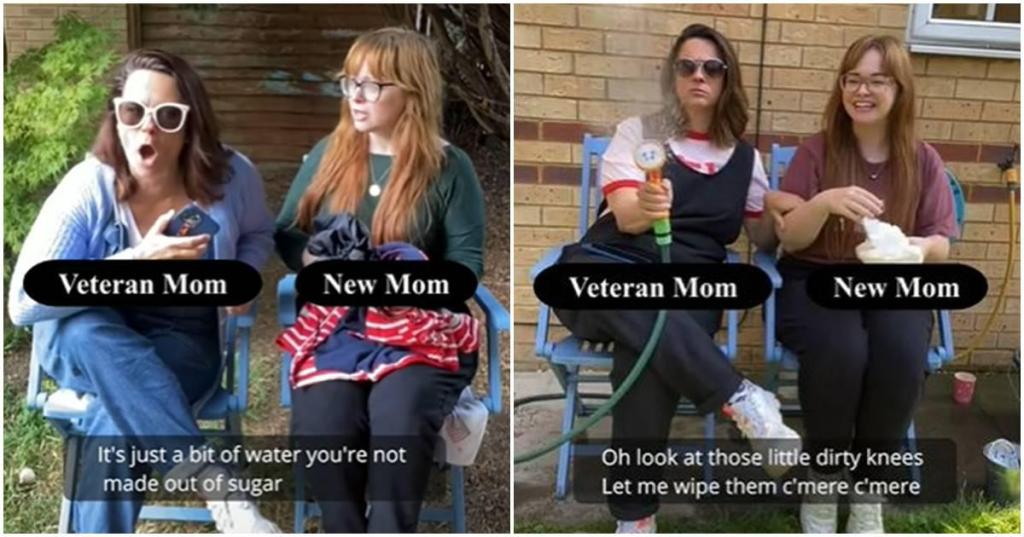 mom tiktok, experienced mom, new moms