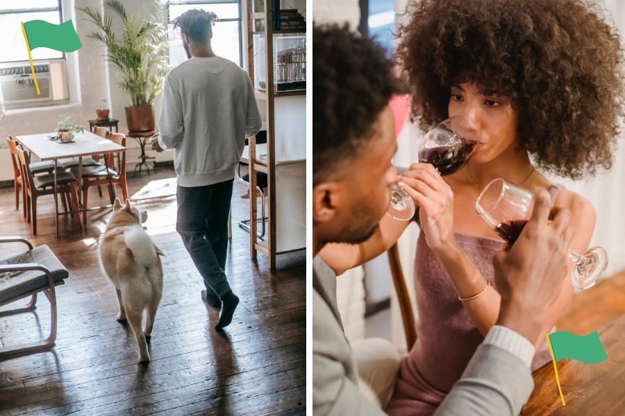 dating; women dating; green flags; red flags; modern dating