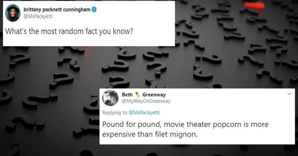 people sharing random facts on twitter