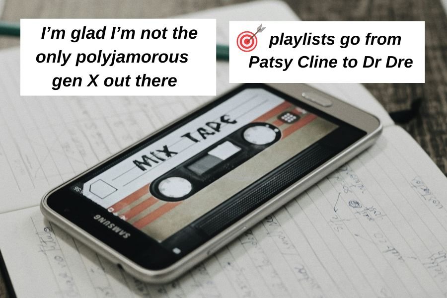 mix tape image on a smartphone