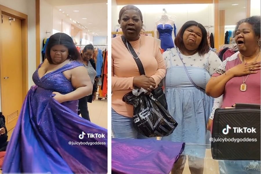 juicy body goddess, plus-size prom dress