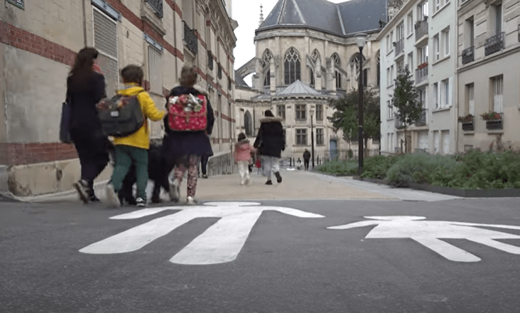 paris school streets, urban design children safety