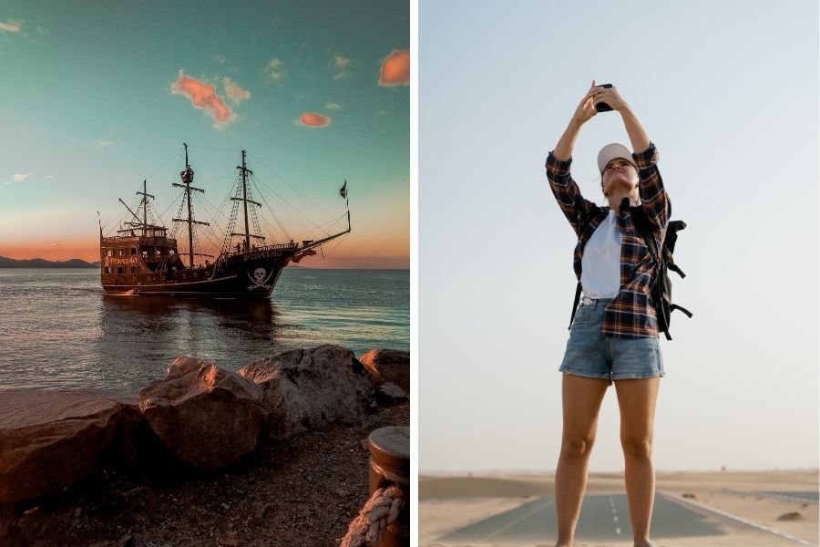 directionally challenged; compass; pirate directions; landmark directions; how to give directions