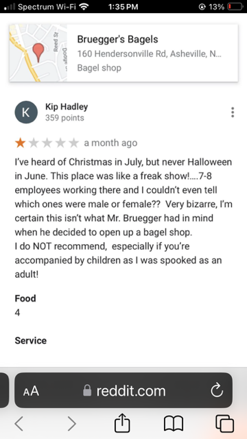 vinnie's italian, homophobic review, north carolina
