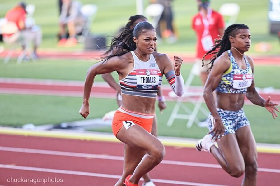 gabby thomas running
