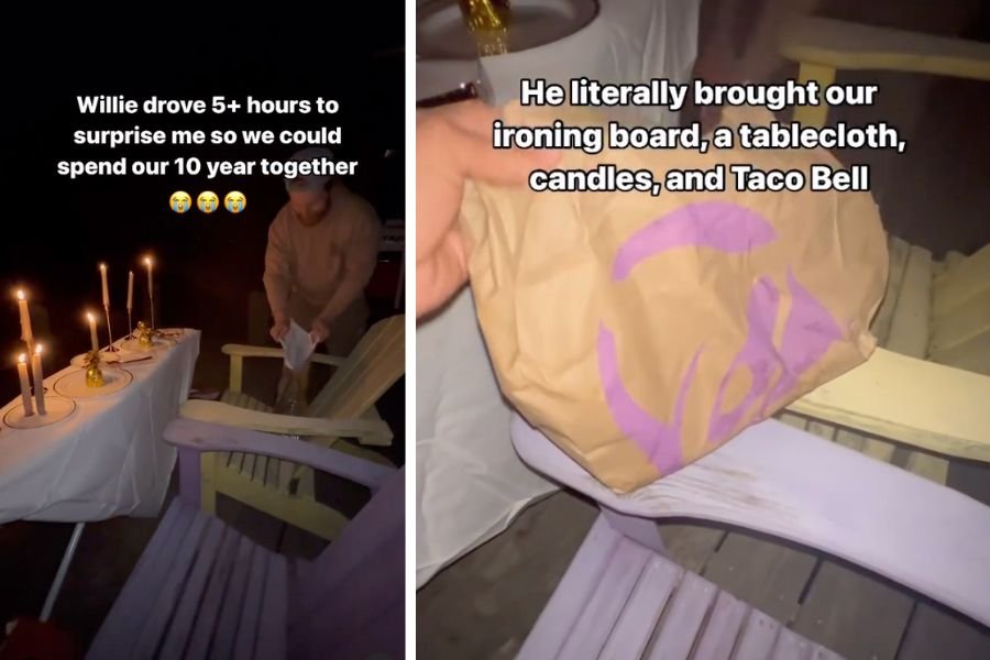 taco bell, 10 year anniversary, cheap date night ideas, relationships