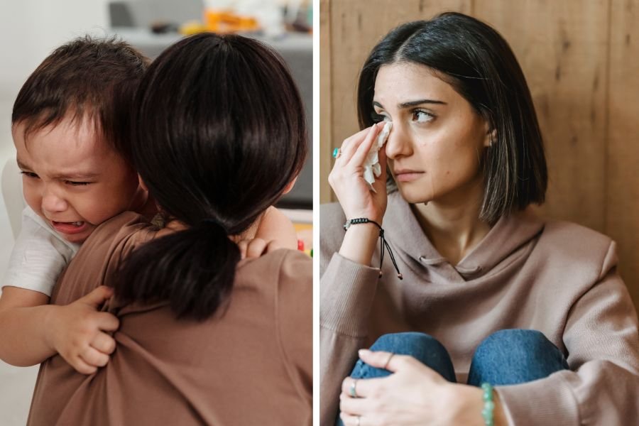 woman makes mom cry; kids throwing tantrums; handling tantrums; shopping with kids; women supporting women; Ikea