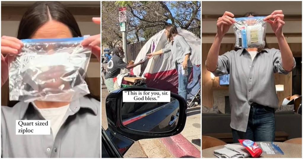 jennifer garner, help the homeless, homeless care package