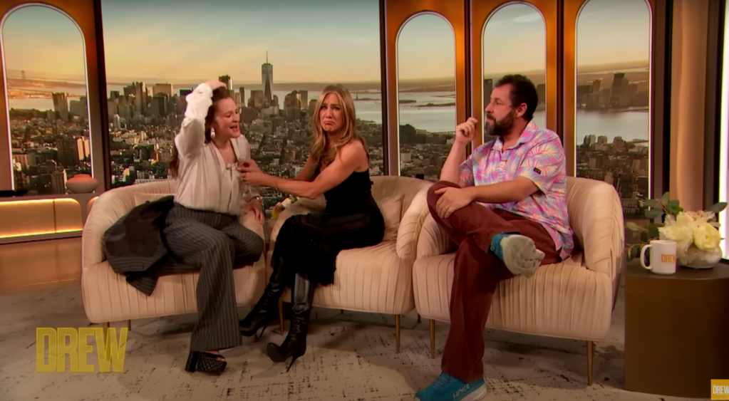 perimenopause, drew barrymore, murder mystery 2