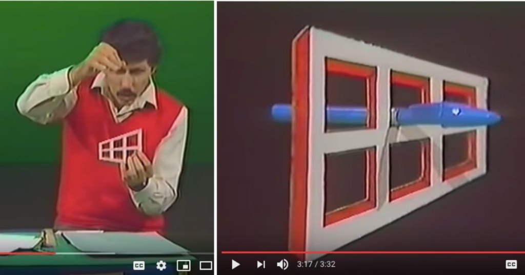 optical illusions, magic shows, ames window