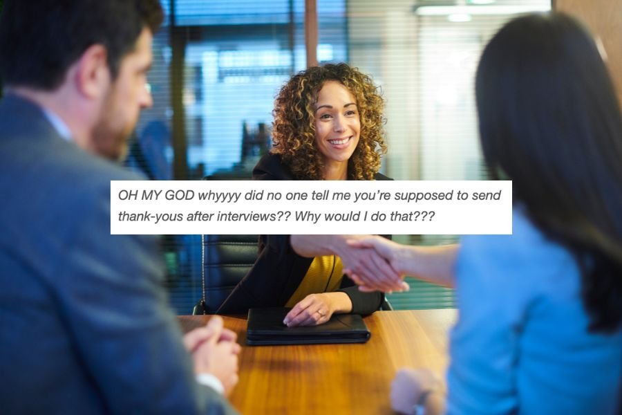 job search; thank you note; interview thank you notes; job hunting; job search etiquette