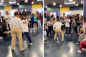 teaching, teachers, school, students, dance, dance-off, middle school, education, funny