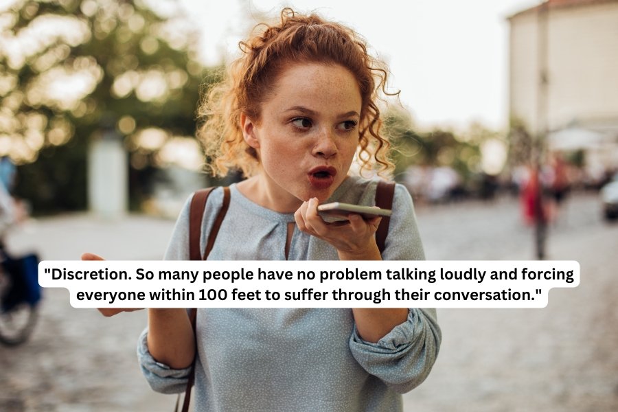 woman speaking on speakerphone