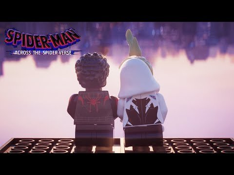 Scene from Spider-man Across the Spider-verse Lego trailer