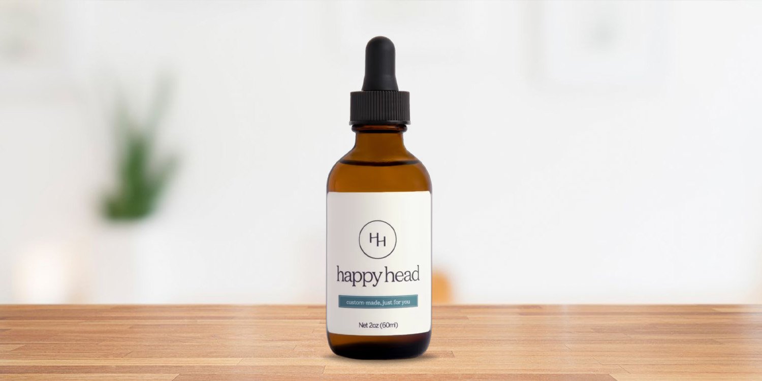 Happy Head Custom Hair Regrowth Plan, offering personalized treatment for hair loss.