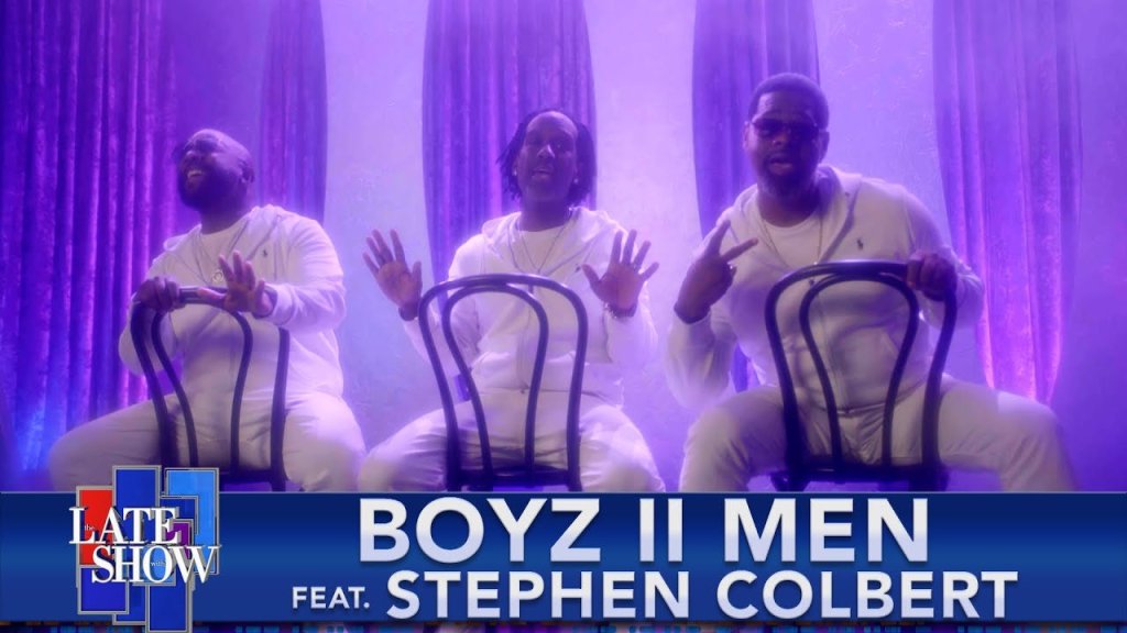 boyz II men, stephen colbert, parody songs