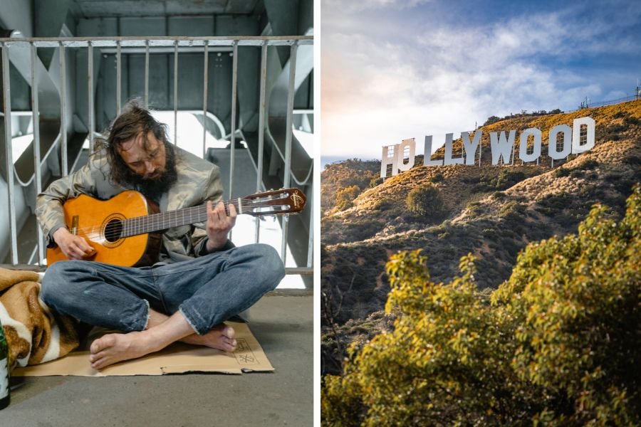 Donut Larsen; homeless singer; homeless singer on tiktok; ghost of you song; homeless man record deal