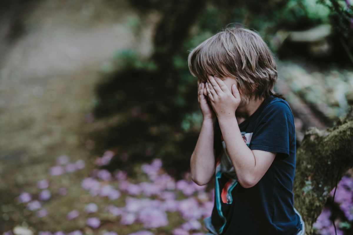upset kid