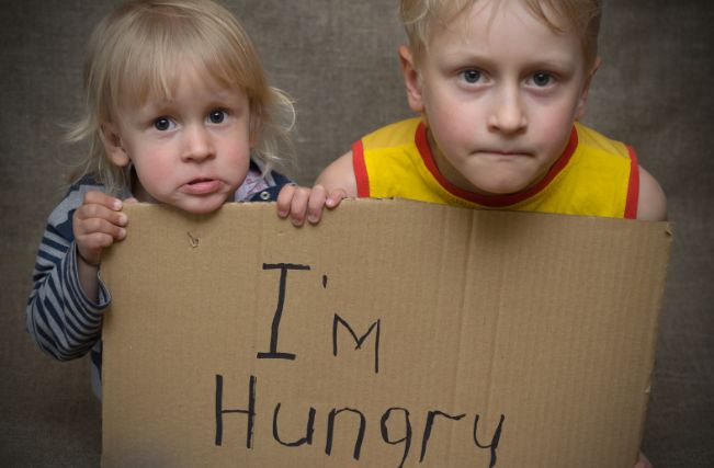 hungry, poor, disadvantaged