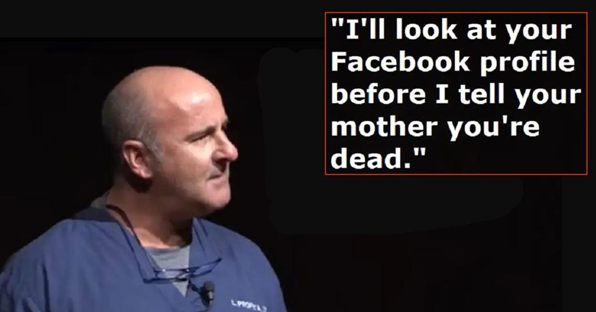 overdose, Facebook, notifying parents, patients