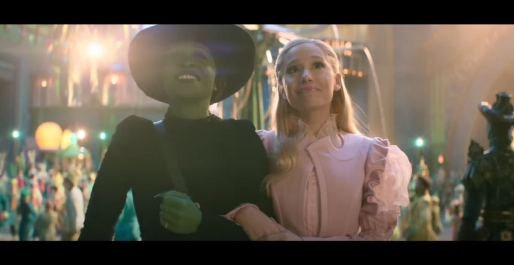 scene of elphaba and glinda in wicked