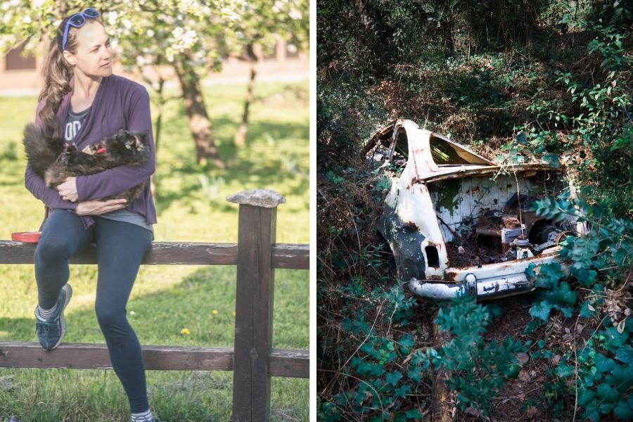 buried car; Ohio buried car; woman find buried car; what's in the buried car; buried car tiktok