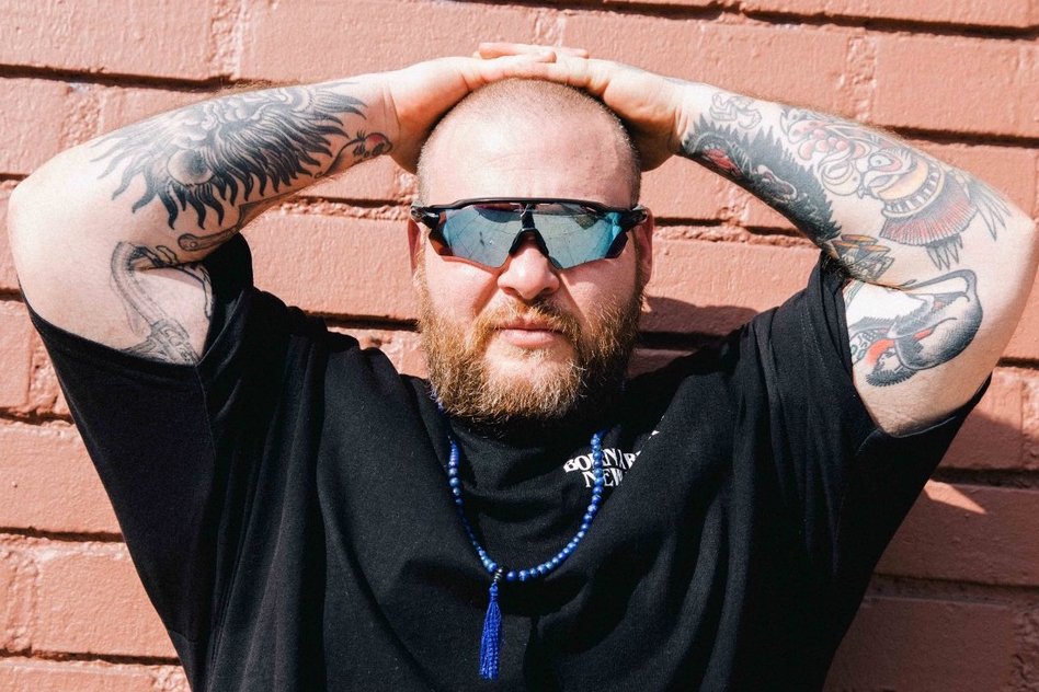 Celebrity Chef Action Bronson wearing glasses