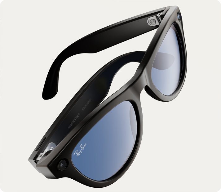 A pair of Ray-Ban / Meta AI glasses