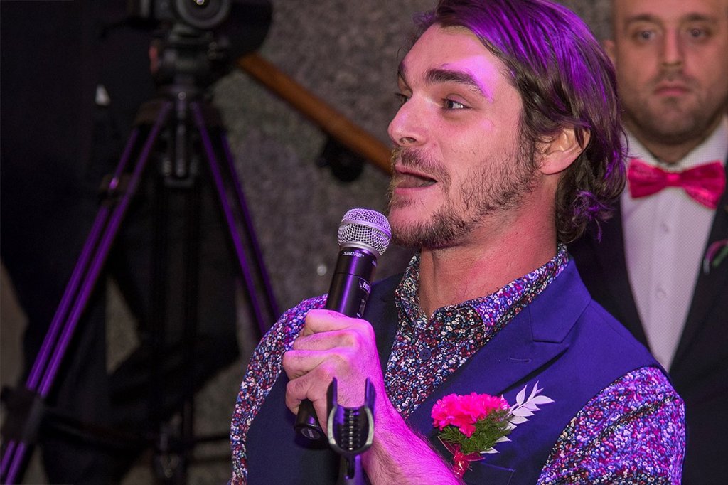 Actor and philanthropist RJ Mitte at the Prospector's Gala. ​