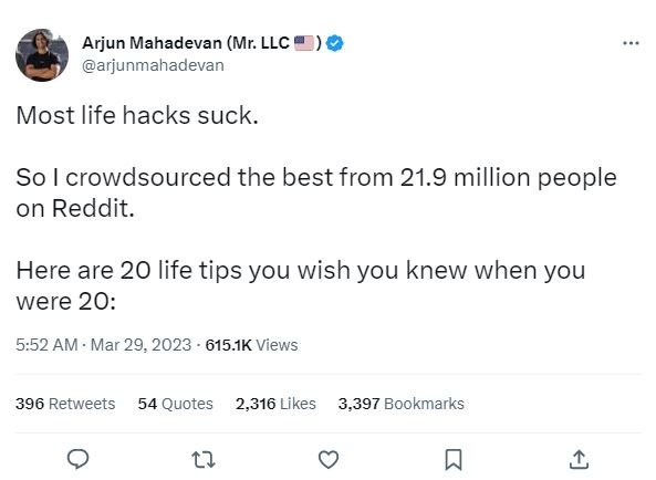 screenshot of a Tweet