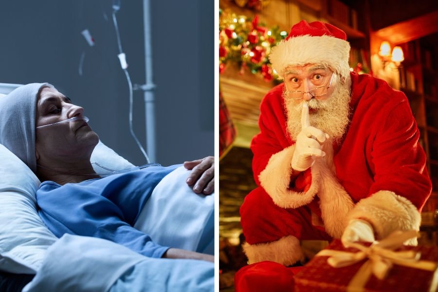 ALS; wife's last gift; wife's secret santa gift; wife leaves gift before death; dying wife's last gift