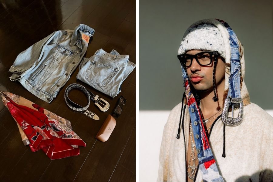 upcycled fashion, nigel xavier, meta ai, ray bans, ray ban smart glasses