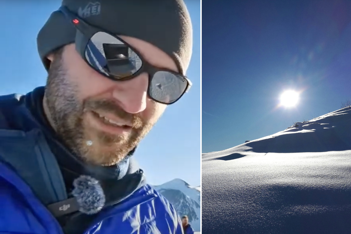 man in antarctica