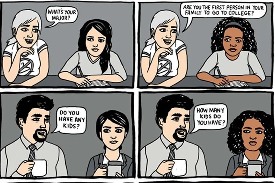 A 10-panel comic explores a subtle kind of racism many people of color ...