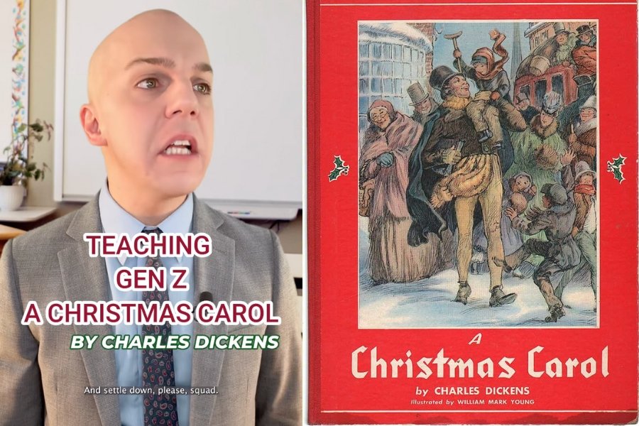 Richard Franks and "A Christmas Carol" book cover