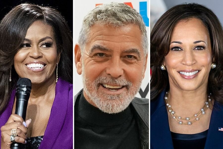 Michelle Obama, George Clooney, Kamala Harris