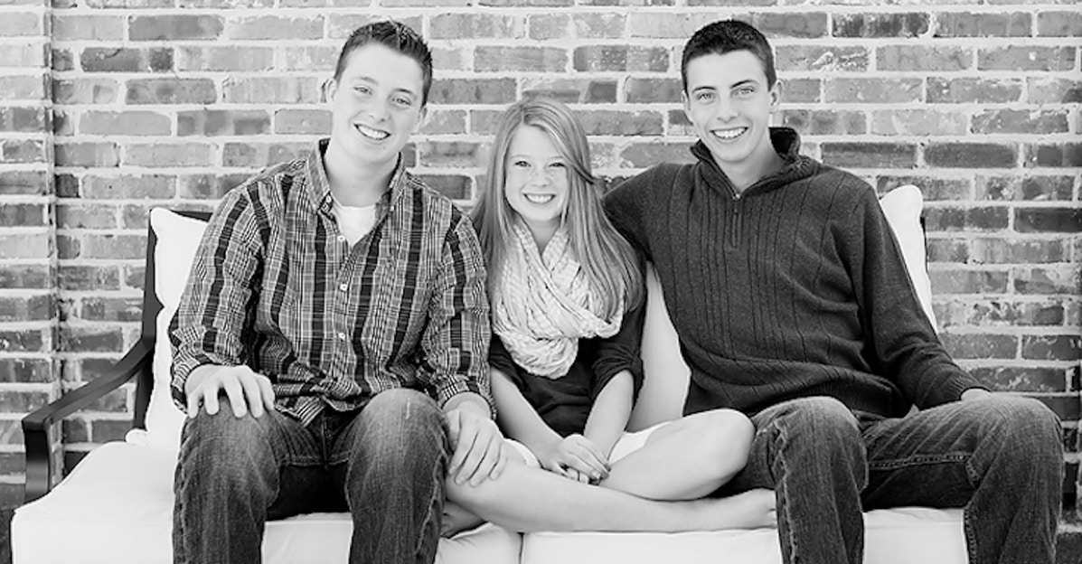 smiling teenagers