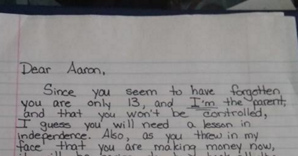 parenting, tough love, adolescents, kids chores, Facebook posts