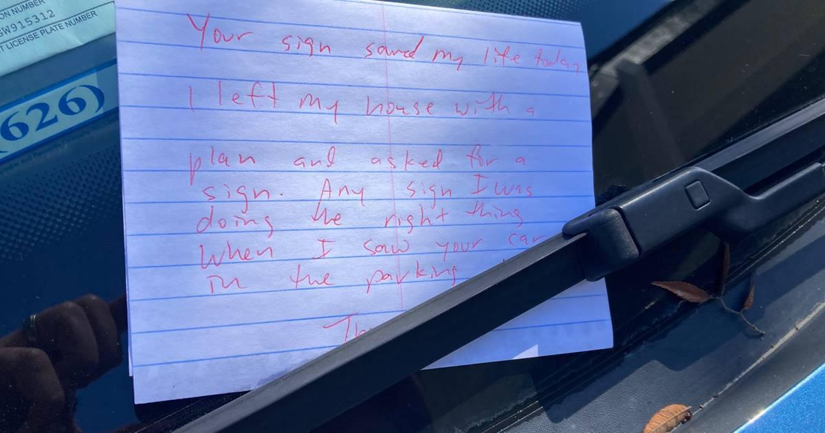 Bumper sticker saves someone's life - Upworthy