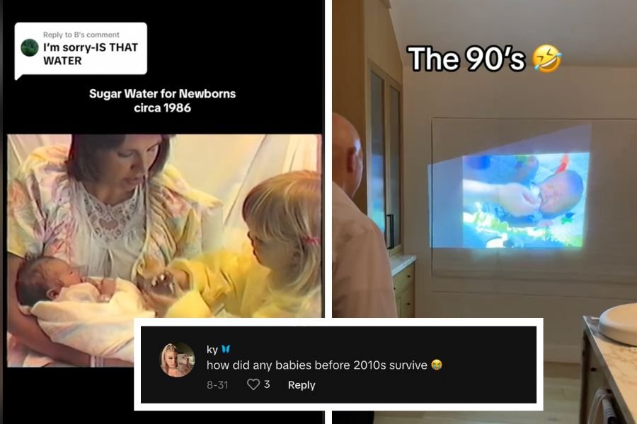 screenshots of parents in the 80s and 90s