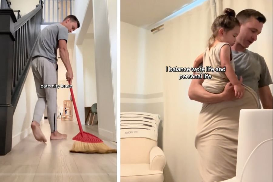 paternity leave, parental leave, dads, dads of tiktok