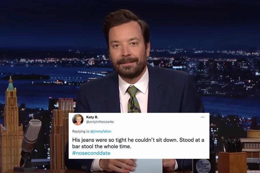 Jimmy Fallon next to a comment