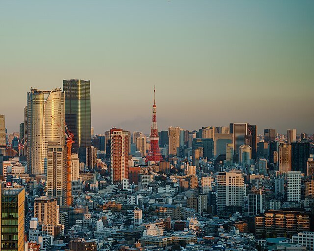 downtown Tokyo
