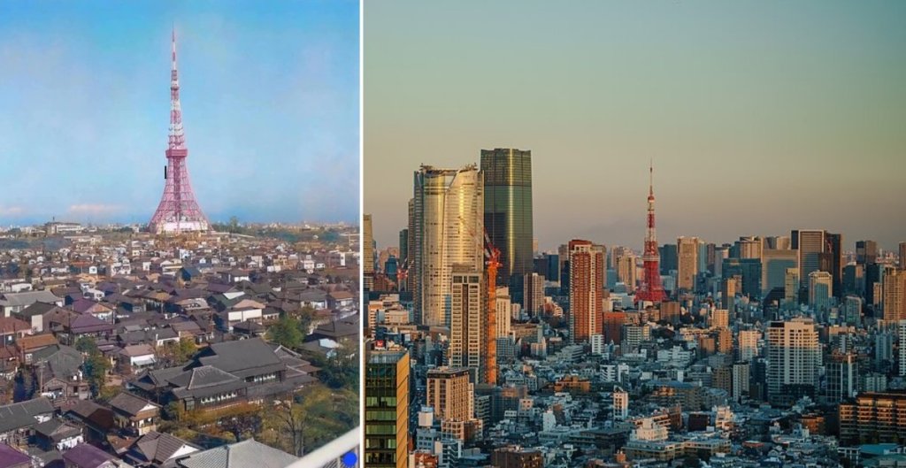 Tokyo in 1960 and in 2023