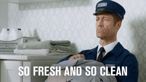 gif of Maytag man