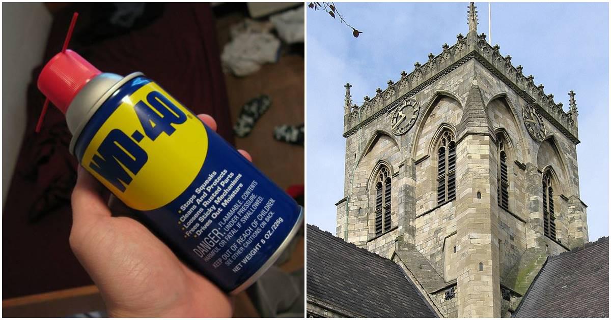 wd-40, grimsby minster, clock towers