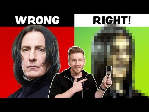 Jazza with side by side image of Alan Rickman as Snape and a blurred out image of his painting